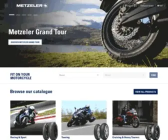 Metzeler.com(Motorcycle products and Tyres) Screenshot