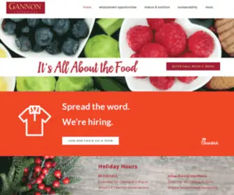 Metzgannon.com(Gannon University Dining Services) Screenshot