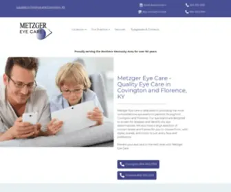 Metzgereyecare.com(Your Local Optometrists in Covington & Florence) Screenshot