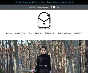 Metziahsdirect.com(Tznius made affordable) Screenshot
