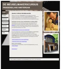 Meubelmakerscursus.nl(Cursus meubelmaken in het centrum van Amsterdam. De cursus meubelmaken) Screenshot