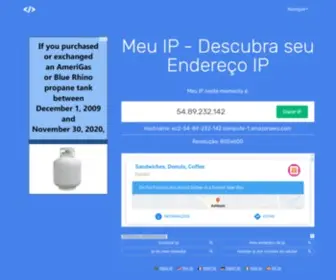 Meuenderecoip.com(Meu Endereço IP) Screenshot