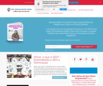 Meunegocioonlineagora.com(Como Ganhar Dinheiro na Internet) Screenshot