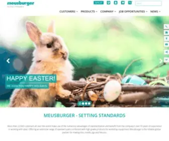 Meusburger.com(Normdelen) Screenshot
