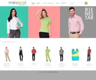 Mevecol.com(Uniformes Empresariales) Screenshot