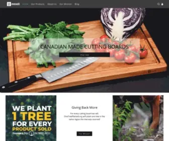 Mevell.com(Wood Cutting boards & butcher blocks) Screenshot