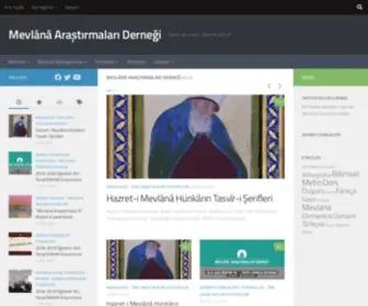 Mevlanader.com(Mevlânâ Araştırmaları Derneği) Screenshot