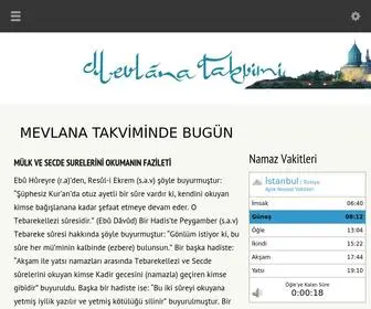 Mevlanatakvimi.com(Mevlana Takvimi) Screenshot
