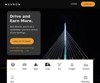 Mevron.com(Drive and Earn More Today) Screenshot