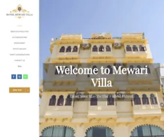 Mewarivilla.com(Hotel Mewari Villa) Screenshot