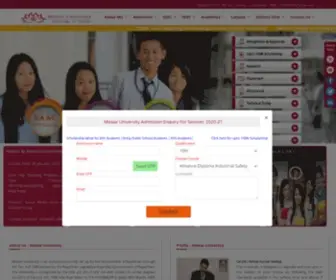 Mewaruniversity.org(Mewar University) Screenshot
