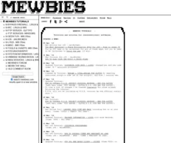 Mewbies.com(Tutorials for the Installation and Usage of Softwares for Linux) Screenshot