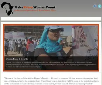 Mewc.org(Make Every Woman Count) Screenshot