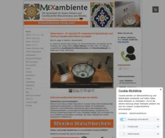 Mexambiente-Shop.com(Mexikanische Waschbecken & Fliesen aus Mexiko) Screenshot