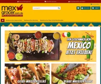 Mexgrocer.com.de(Mexikanische Lebensmittel und original Zutaten aus Mexiko jetzt online kaufen bei bei) Screenshot