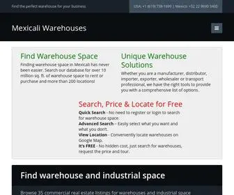 Mexicaliwarehouses.com(Mexicali Warehouses) Screenshot