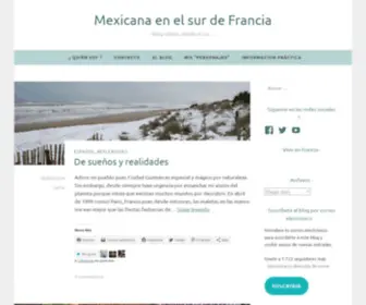 Mexicanaenfrancia.com(Blog relatos desde el sur) Screenshot