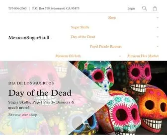 Mexicansugarskull.com(Day of the Dead Folk Art) Screenshot