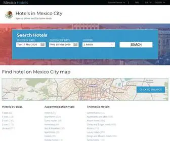 Mexico-Hotels-MX.com(All accommodations in Mexico City) Screenshot