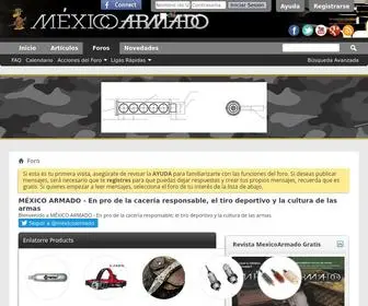 Mexicoarmado.com(MÉXICO ARMADO) Screenshot