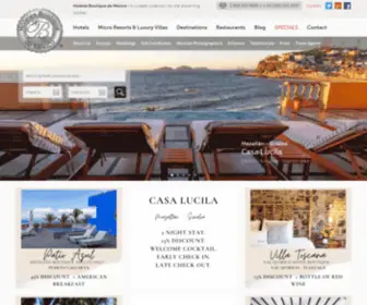 Mexicoboutiquehotels.com(Mexico Boutique Hotels) Screenshot