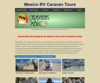 Mexicocaravans.com(Mexico RV Caravans) Screenshot