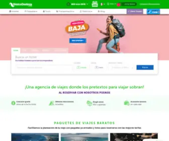 Mexicodestinos.com(Agencia de viajes México) Screenshot