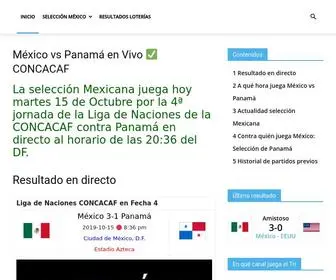 Mexicoenvivohoy.com(15/10/2019 ▷ México vs Panamá) Screenshot