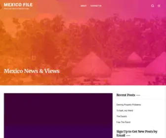 Mexicofile.com(Mexico File News) Screenshot
