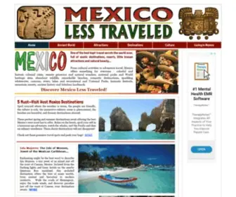 Mexicolesstraveled.com(Mexico Less Traveled) Screenshot