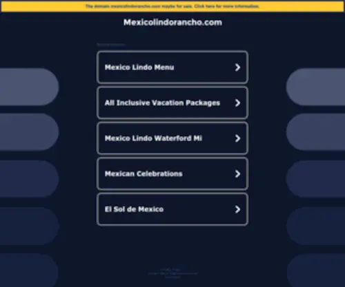 Mexicolindorancho.com(Mexicolindorancho) Screenshot