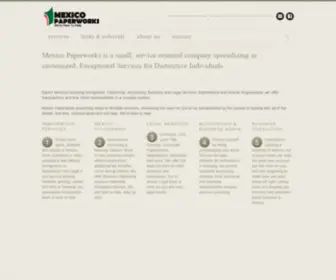 Mexicopaperworks.com(Mexico Paperworks) Screenshot