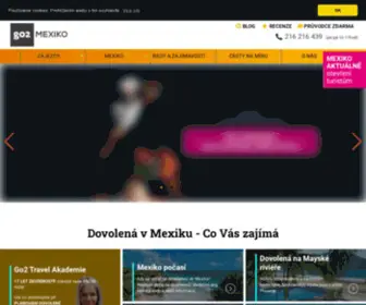 Mexiko-Dovolena-GO2.cz(Dovolená MEXIKO nejlevněji) Screenshot