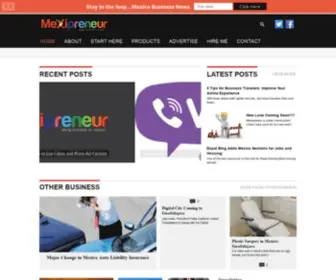 Mexipreneur.com(Doing Business in Mexico and Entrepreneur Tips) Screenshot