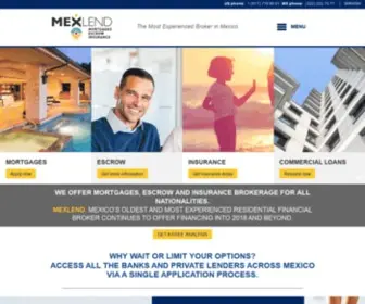 Mexlend.com(The Most Experienced Broker in Mexico) Screenshot