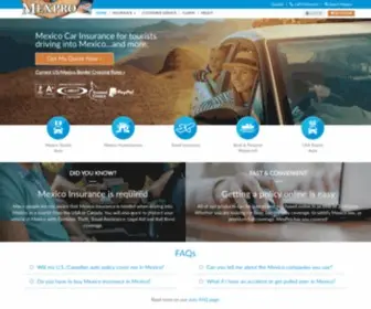 Mexpro.com(Best Mexico Car Insurance Online) Screenshot