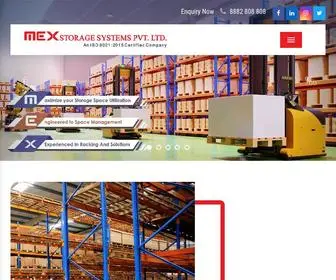 Mexstorage.net(Industrial Storage Rack Manufacturers) Screenshot