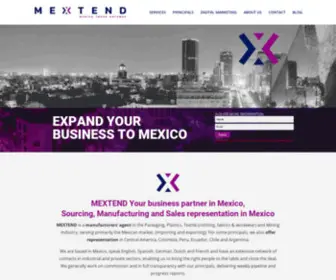 Mextend.net(Doing business) Screenshot