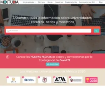 Mextudia.com(Tu Guía de Universidades en México 2022) Screenshot