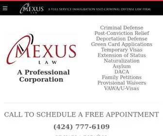 Mexuslaw.com(Our law firm) Screenshot