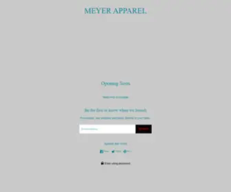 MeyerapparelStore.com(MEYER APPAREL) Screenshot