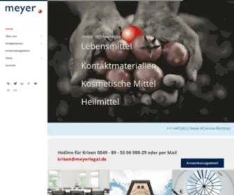 Meyerlegal.de(Meyer.Rechtsanwälte) Screenshot