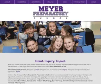 Meyerprep.org(Arthur I Meyer Jewish Preparatory School) Screenshot