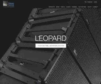 Meyersound.com(Meyer Sound) Screenshot