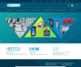 Meyle.de(Drehgeber und Distribution für Industrie Elektronik) Screenshot