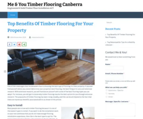 Meyouusforever.com(Me & You Timber Flooring Canberra) Screenshot