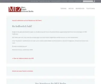 Mez-Berlin.de(Marx-Engels-Zentrum Berlin) Screenshot