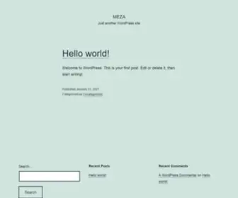 Meza.store(Just another WordPress site) Screenshot