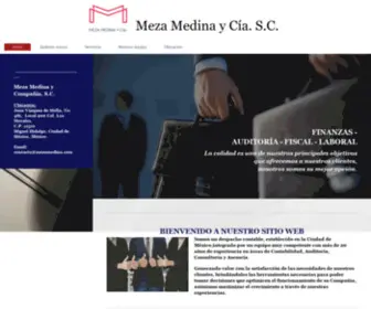 Mezamedina.com(Bienvenido a Meza Medina y Cía) Screenshot