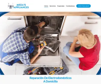 Mezasappliances.com(Reparación De Electrodomésticos) Screenshot